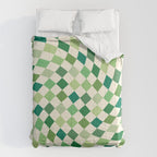 Green Checkered Swirl Comforter Gallery Image 6