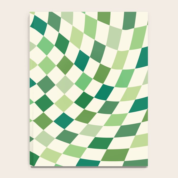Green Checkered Swirl Notebook Gallery Image 4