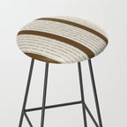 Lines IV (Cream & Chocolate) Stool Gallery Image 2