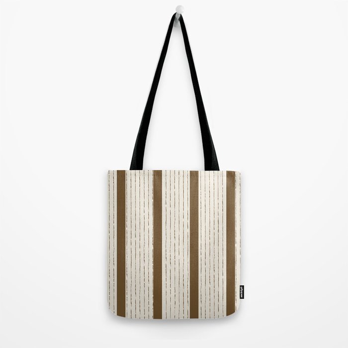 Lines IV (Cream & Chocolate) Tote Bag Gallery Image 2
