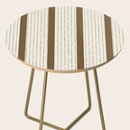 Lines IV (Cream & Chocolate) Side Table Gallery Image 2