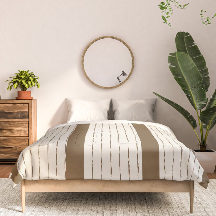 Lines IV (Cream & Chocolate) Comforter Gallery Image 3
