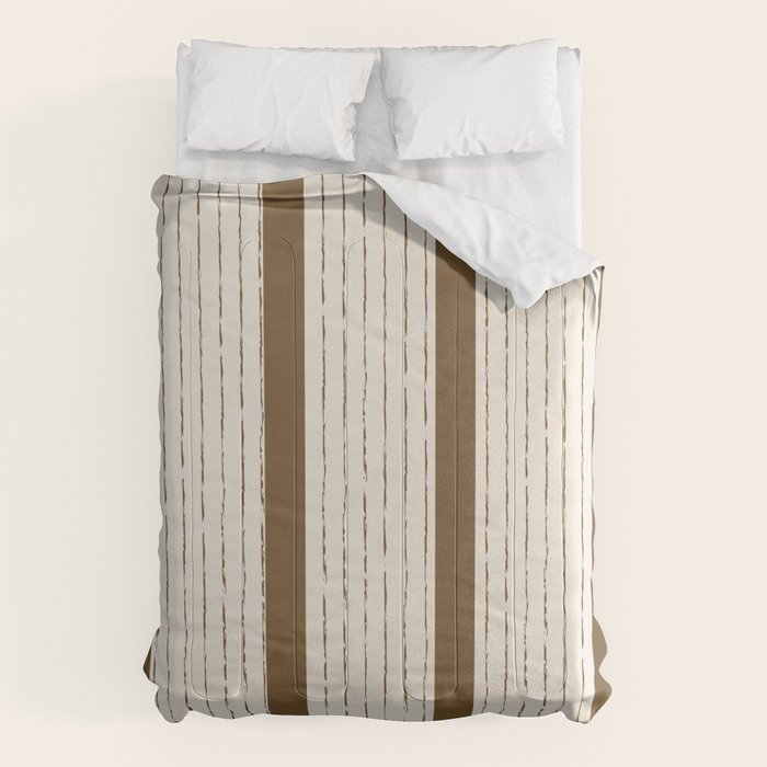 Lines IV (Cream & Chocolate) Comforter Gallery Image 6