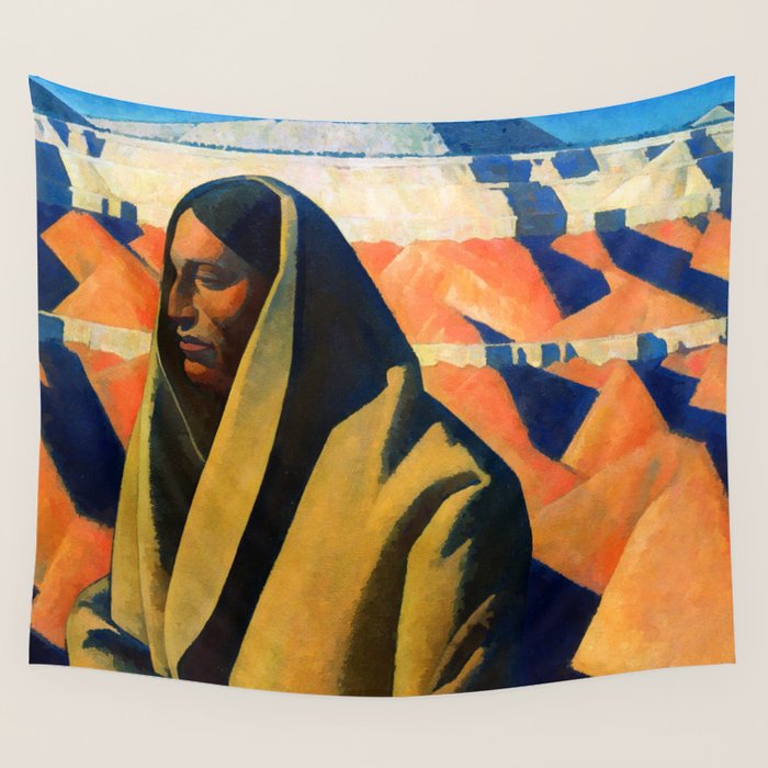 Maynard Dixon Earth Knower Wall Tapestry Gallery Image 1