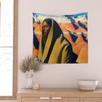 Maynard Dixon Earth Knower Wall Tapestry Gallery Image 2