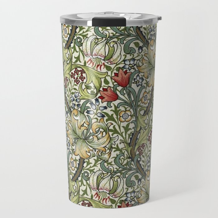 William Morris honeysucklea, Morris floral , No.4, Travel Mug Gallery Image 1