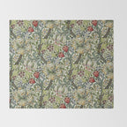 William Morris honeysucklea, Morris floral , No.4, Throw Blanket Gallery Image 2