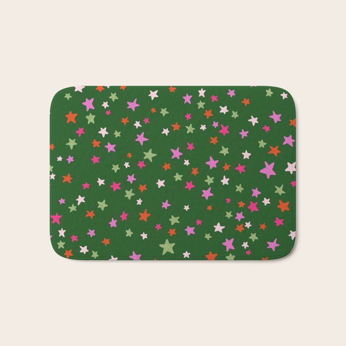 Festive Playful Starry Scatter Bath Mat Gallery Image 1