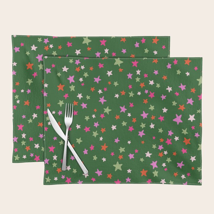 Festive Playful Starry Scatter Placemat Gallery Image 1