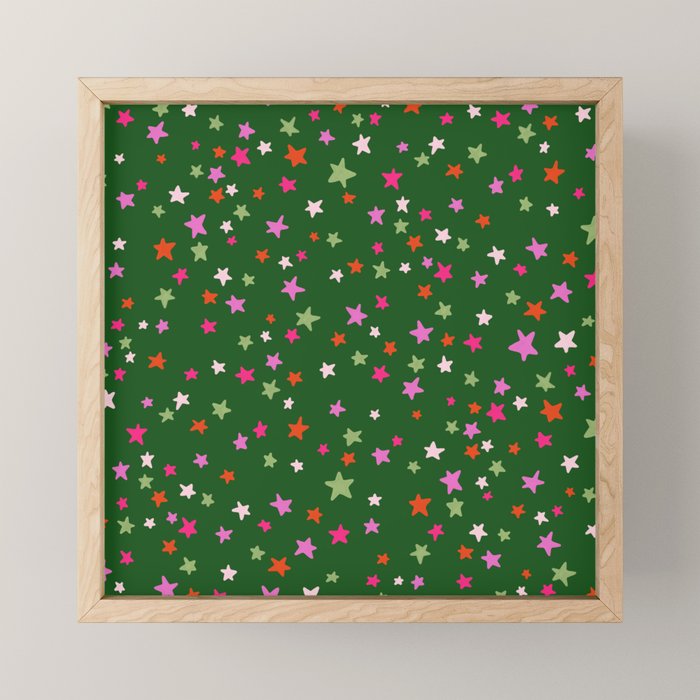 Festive Playful Starry Scatter Mini Art Print Gallery Image 1