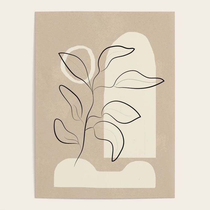 Abstract Minimal Plant 8 Poster Gallery Image 4