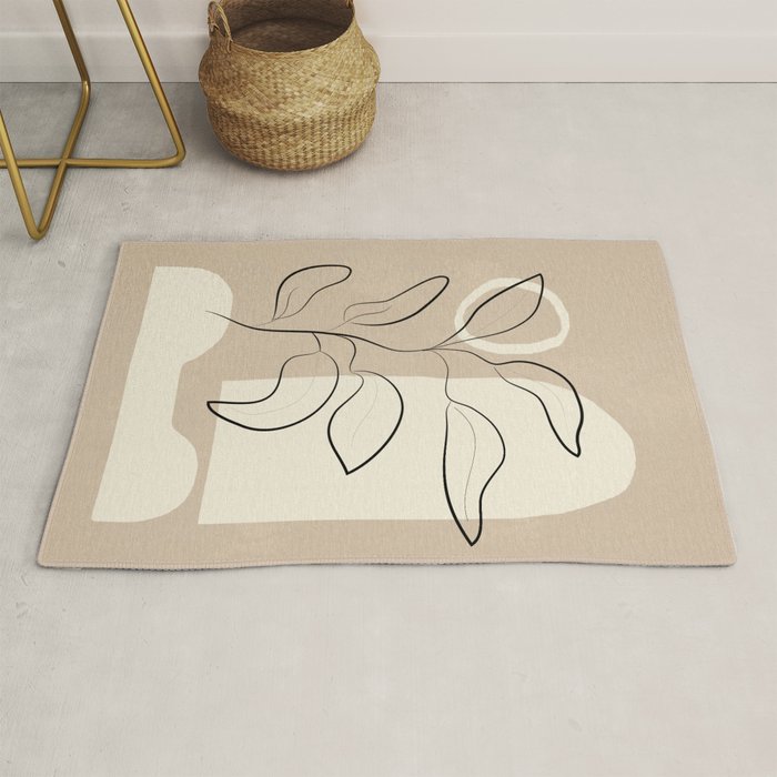 Abstract Minimal Plant 8 Rug Gallery Image 1