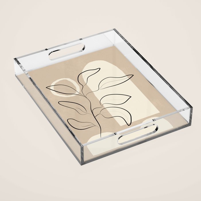 Abstract Minimal Plant 8 Acrylic Tray Gallery Image 1