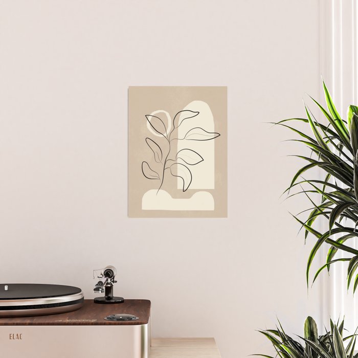 Abstract Minimal Plant 8 Poster Gallery Image 2