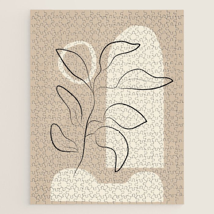 Abstract Minimal Plant 8 Jigsaw Puzzle Gallery Image 1
