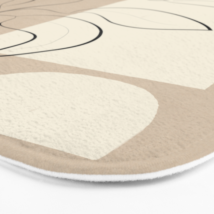 Abstract Minimal Plant 8 Bath Mat Gallery Image 3