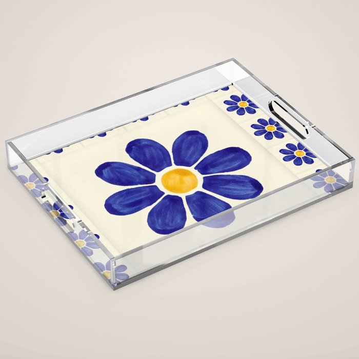 talavera mexican tile Acrylic Tray Gallery Image 1