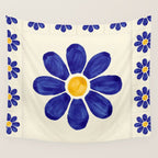 talavera mexican tile Wall Tapestry Gallery Image 4