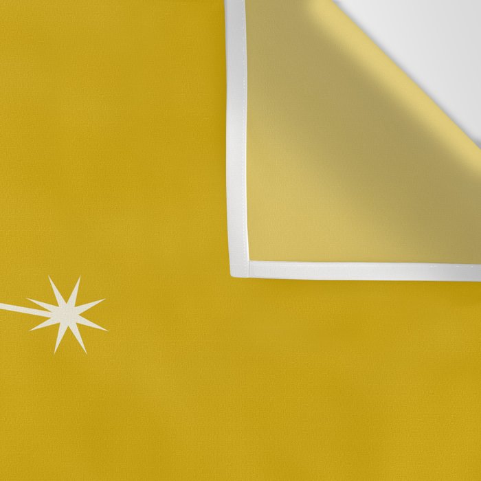 Gemini Zodiac Star Constellation Line Art Golden Yellow Wall Tapestry Gallery Image 3