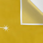 Gemini Zodiac Star Constellation Line Art Golden Yellow Wall Tapestry Gallery Image 3