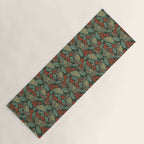 Moths in Emerald Twilight Yoga Mat Gallery Image 1