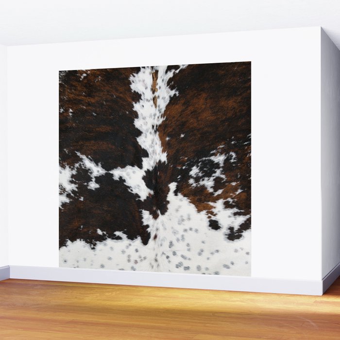 Modern cow hide animal print Wall Mural Gallery Image 2