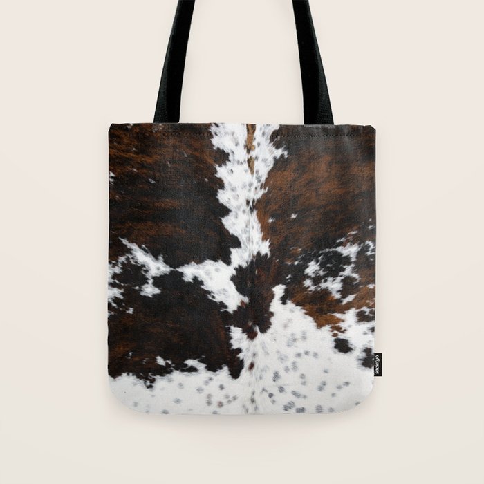 Modern cow hide animal print Tote Bag Gallery Image 1