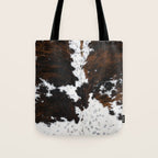 Modern cow hide animal print Tote Bag Gallery Image 1