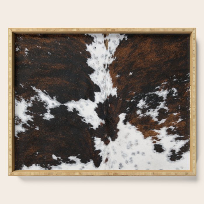 Modern cow hide animal print Serving Tray Gallery Image 1