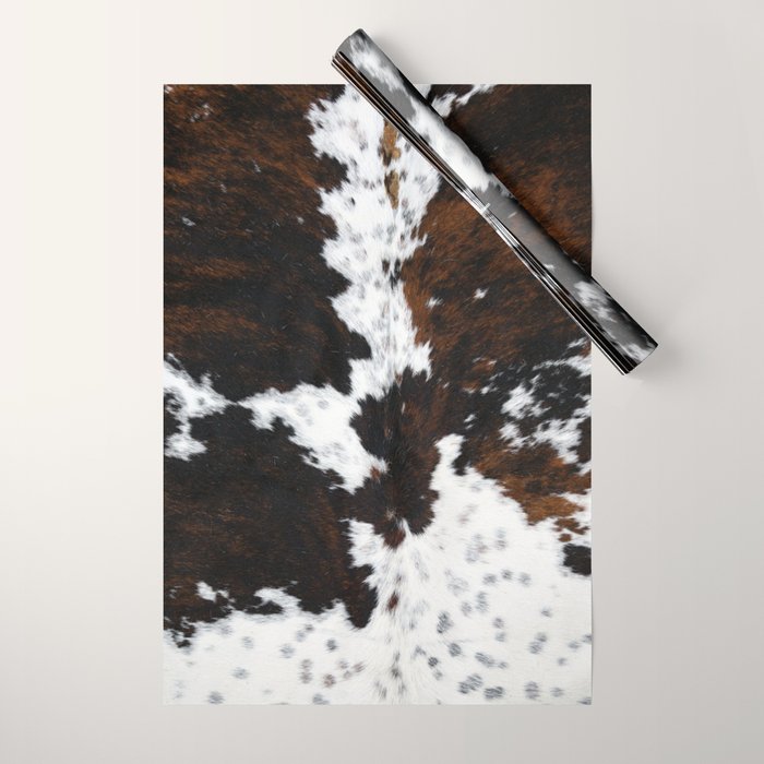 Modern cow hide animal print Wrapping Paper Gallery Image 1