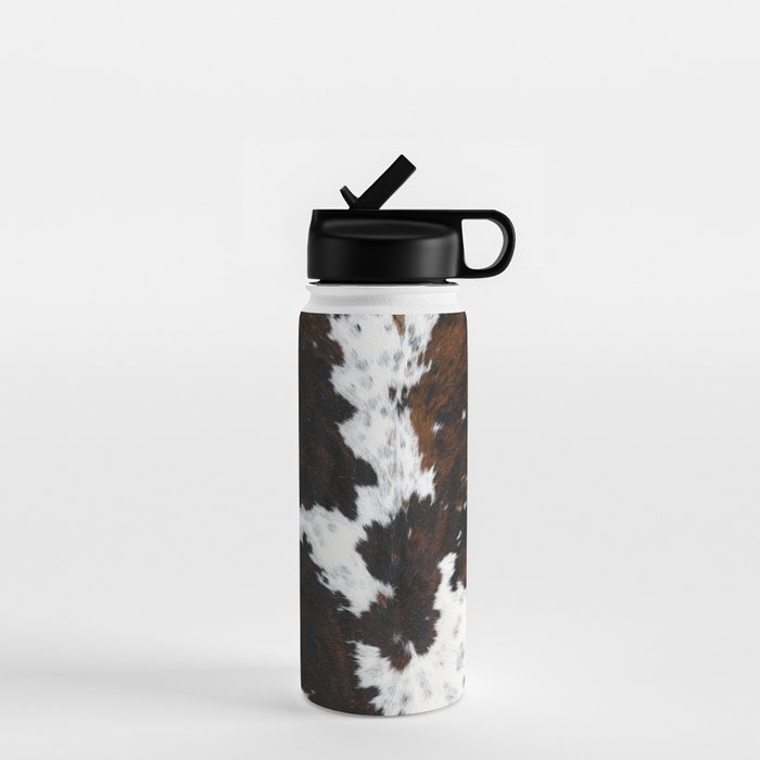 Modern cow hide animal print Water Bottle Gallery Image 1