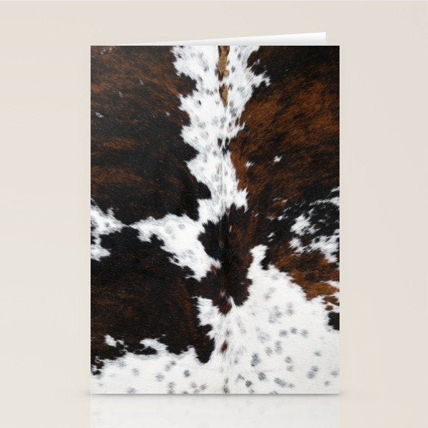Modern cow hide animal print Stationery Card Gallery Image 2