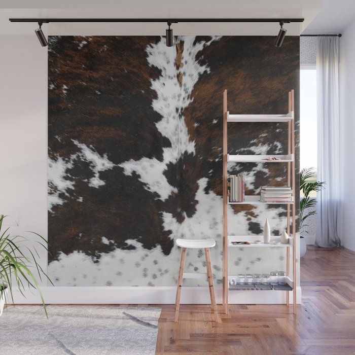 Modern cow hide animal print Wall Mural Gallery Image 1