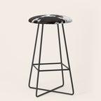 Modern cow hide animal print Stool Gallery Image 1