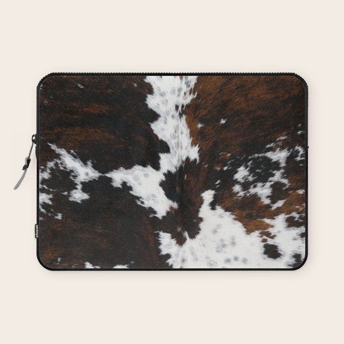 Modern cow hide animal print Laptop Sleeve Gallery Image 1