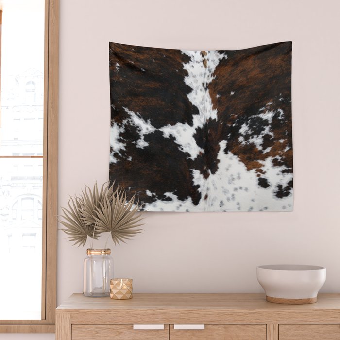 Modern cow hide animal print Wall Tapestry Gallery Image 2