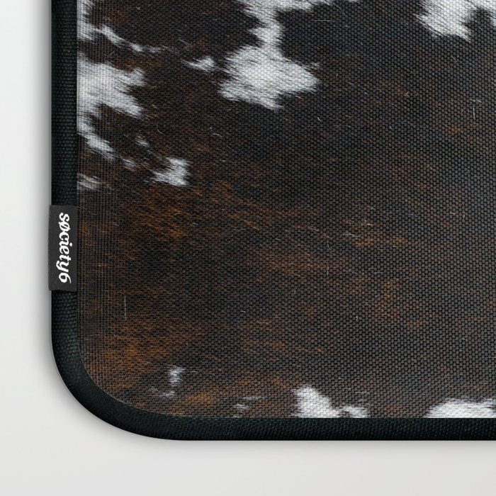 Modern cow hide animal print Laptop Sleeve Gallery Image 3