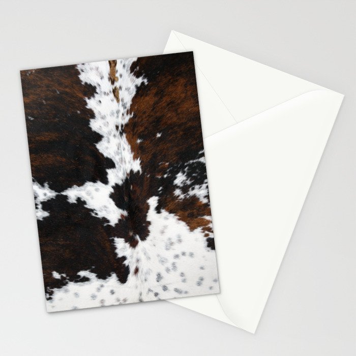 Modern cow hide animal print Stationery Card Gallery Image 2