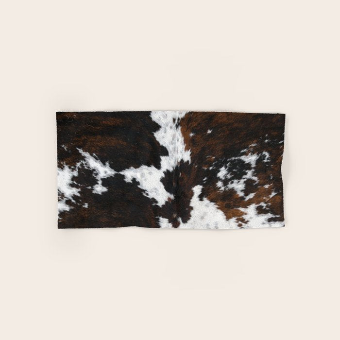 Modern cow hide animal print Bath Towel Gallery Image 1