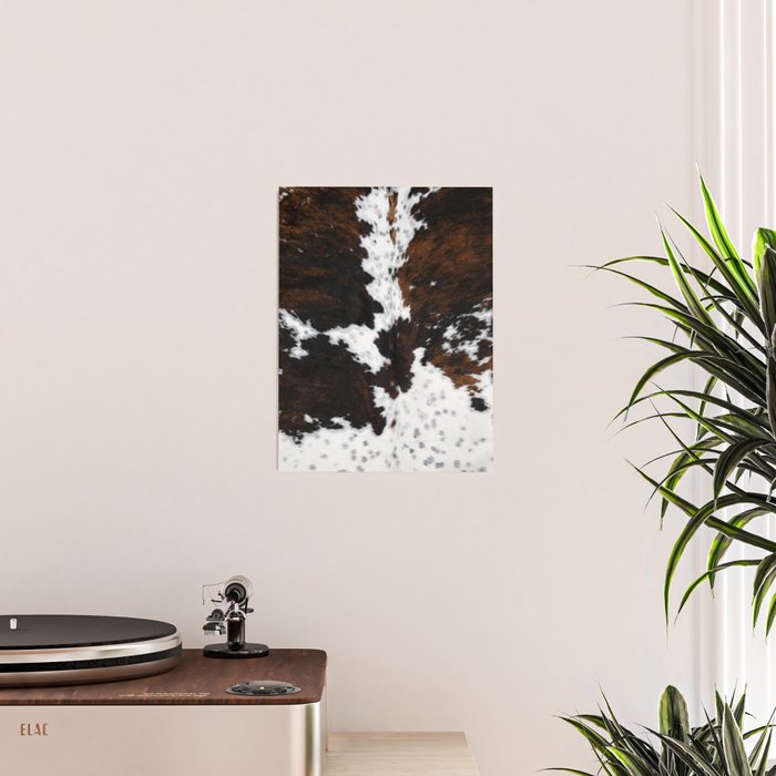 Modern cow hide animal print Poster Gallery Image 2