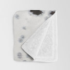 Modern cow hide animal print Throw Blanket Gallery Image 3