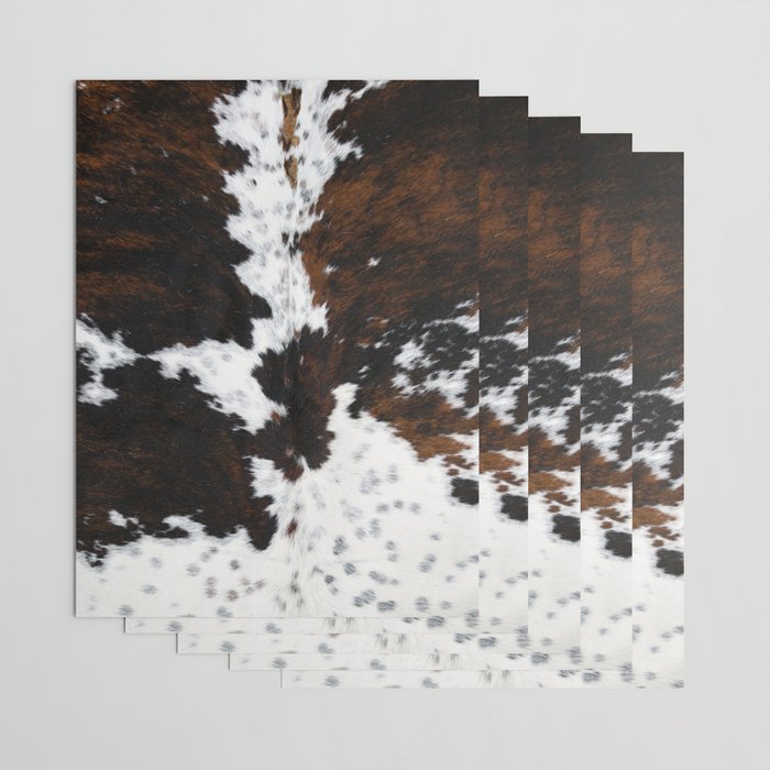 Modern cow hide animal print Wrapping Paper Gallery Image 3