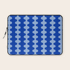Blue Ogee A-Go-Go Retro Pop Pattern in Cobalt Sky Laptop Sleeve Gallery Image 1
