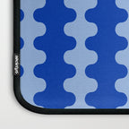 Blue Ogee A-Go-Go Retro Pop Pattern in Cobalt Sky Laptop Sleeve Gallery Image 3
