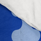 Blue Ogee A-Go-Go Retro Pop Pattern in Cobalt Sky Comforter Gallery Image 4