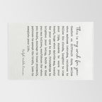 Ralph Waldo Emerson Quote, My Wish For You Rug Gallery Image 2
