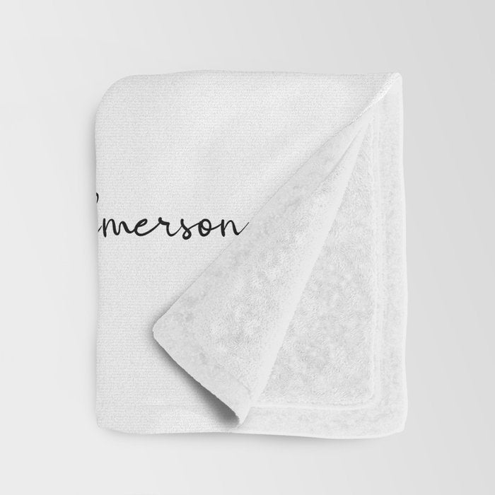 Ralph Waldo Emerson Quote, My Wish For You Throw Blanket Gallery Image 3