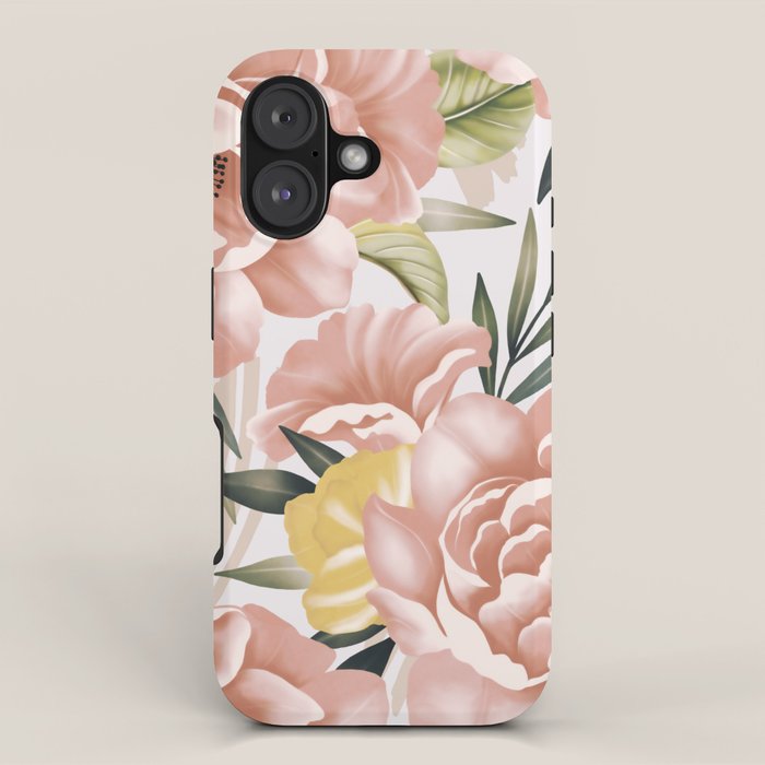 Big pink bouquet flowers S iPhone Case Gallery Image 1