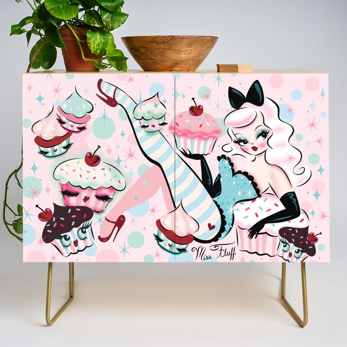 Vanilla Cupcake Pinup Doll  Credenza Gallery Image 1