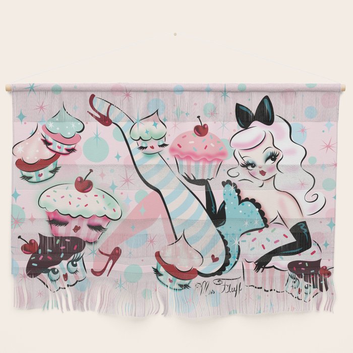 Vanilla Cupcake Pinup Doll  Wall Hanging Gallery Image 1